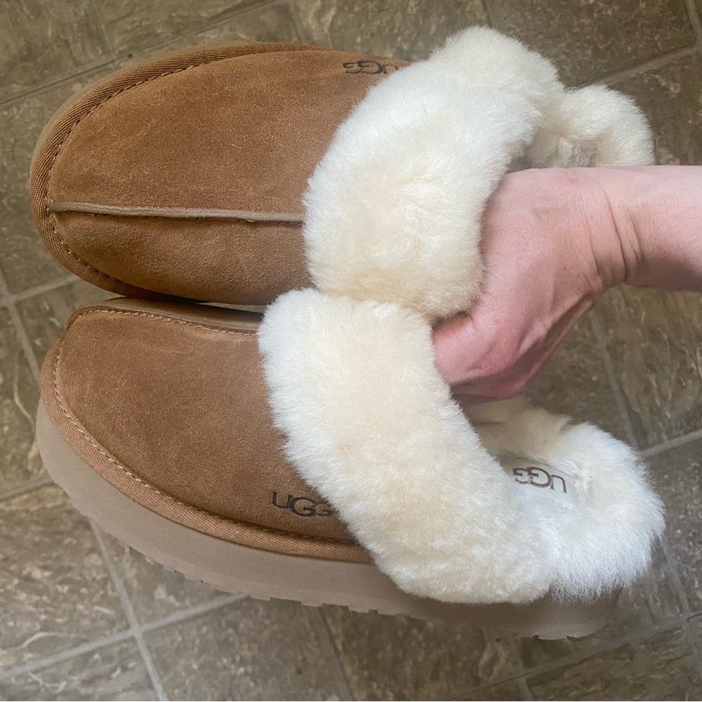 SOLD Ugg Disquette Platform Slippers